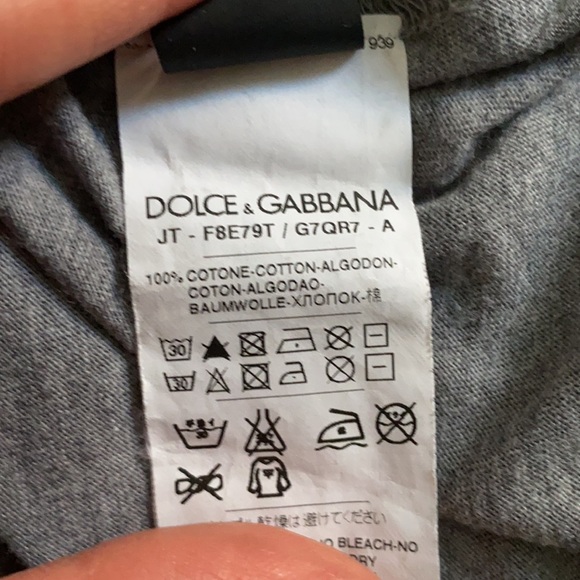 D&G cotton tshirt with an appliqué in size 42 - Picture 5 of 6